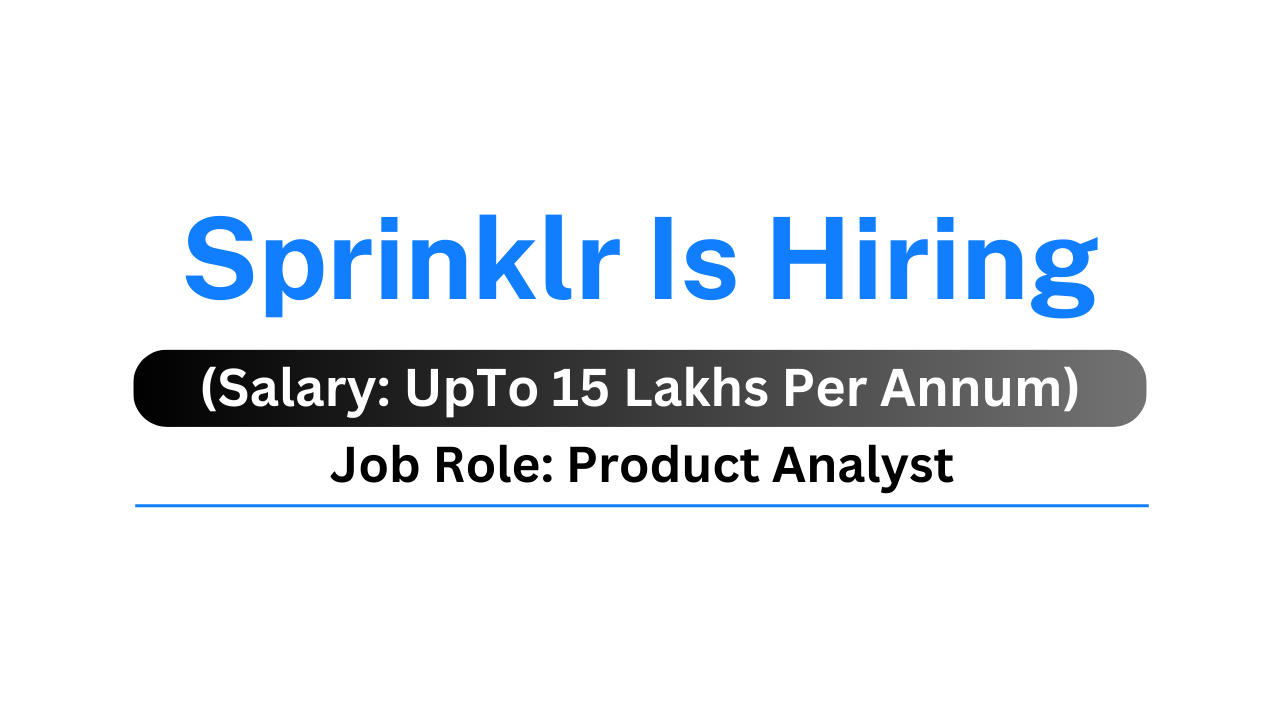 Sprinklr Is Hiring