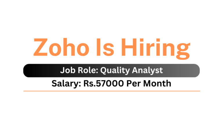 Zoho Is Hiring