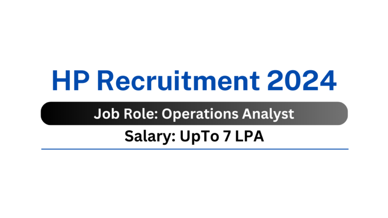 HP Recruitment 2024