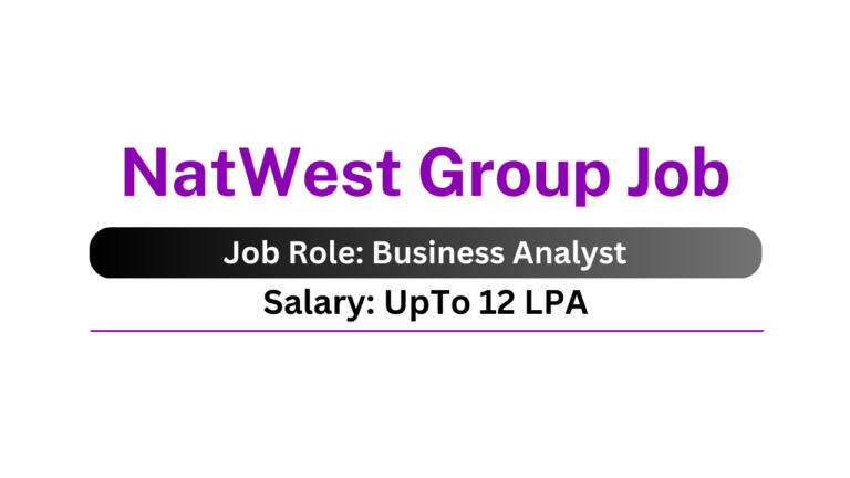 NatWest Group Job