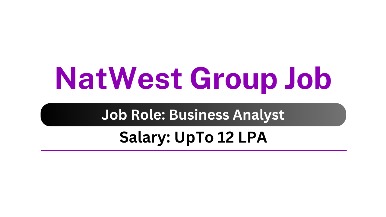 NatWest Group Job