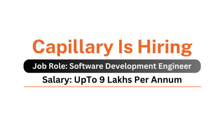 Capillary Is Hiring