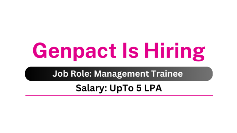 Genpact Is Hiring