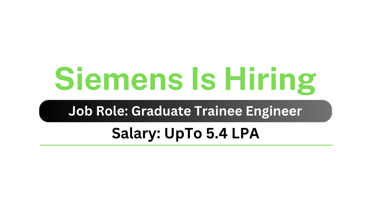 Siemens Is Hiring