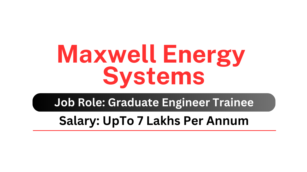 Maxwell Energy Systems Is Hiring