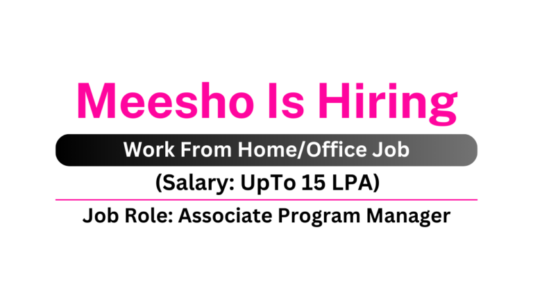 Meesho Recruitment 2024