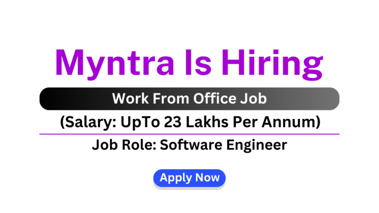 Myntra Recruitment 2024