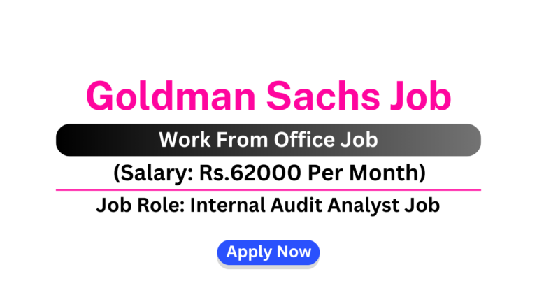 Goldman Sachs Job