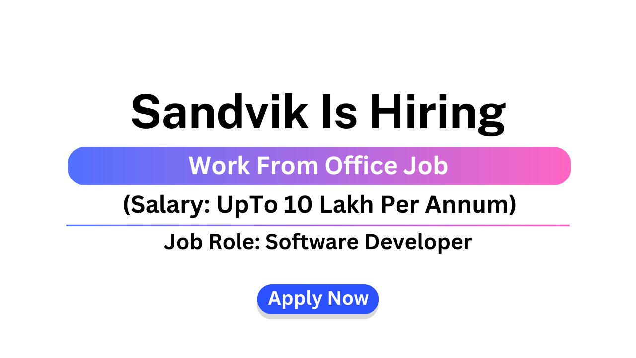 Sandvik Is Hiring