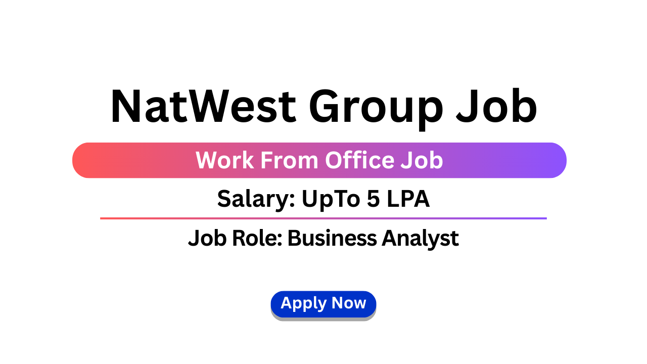 NatWest Group Job