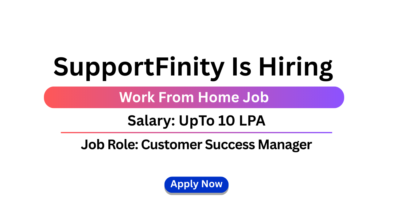 SupportFinity Is Hiring