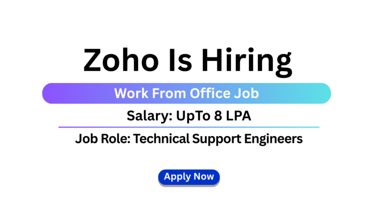 Zoho Is Hiring